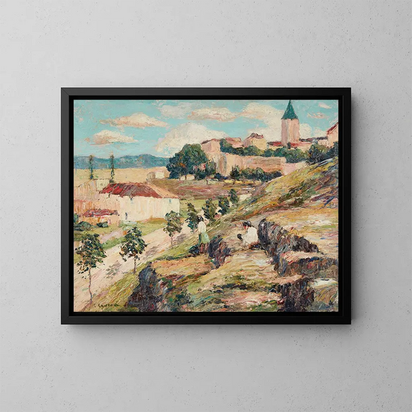 Una giornata di sole a Siviglia - Ernest Lawson — quadro incorniciato alla parete