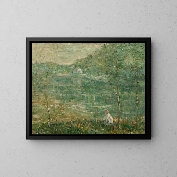 Sul fiume - Ernest Lawson — quadro incorniciato alla parete