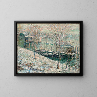 Ernest Lawson - Harlem River Winter Scene.webp