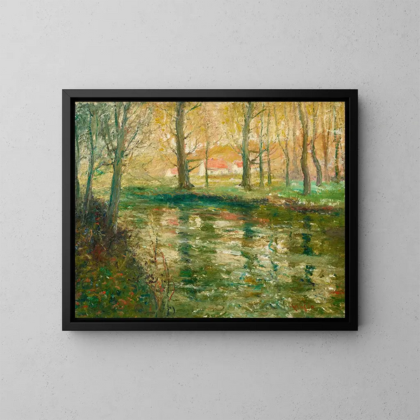 Toits rouges - Ernest Lawson — quadro incorniciato alla parete