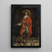 Un cavaliere del tempo di Luigi XIV - Ernest Meissonier — quadro incorniciato alla parete