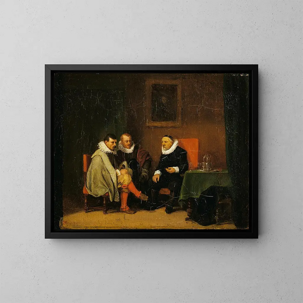 Bourgeois olandese - Ernest Meissonier — quadro incorniciato alla parete