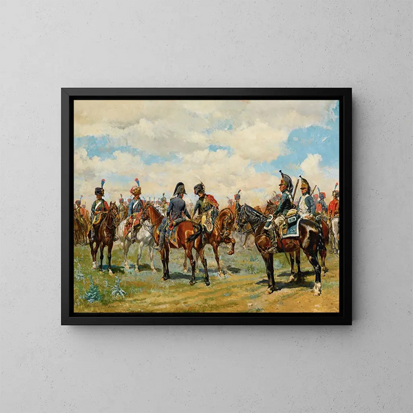 Gli Due Amici - Ernest Meissonier — quadro incorniciato alla parete