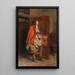 Mann im roten Mantel - Ernest Meissonier — gerahmtes Bild an der Wand