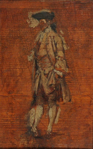 Ernest Meissonier - Personnage debout en costume Louis XV croquis pour les Joueurs de Boules Stade de cration tude.webp