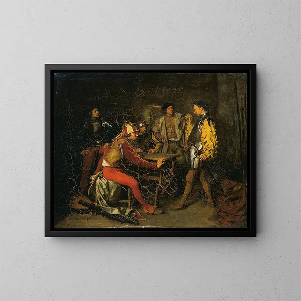La salle de garde - Ernest Meissonier — quadro incorniciato alla parete