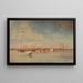 View of Cambridge from the Inner Basin - Ernest Wadsworth Longfellow — framed artwork on a wall