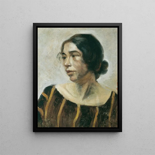 Ernestine von Httenbrenner - Dame in gestreiftem Kleid.webp