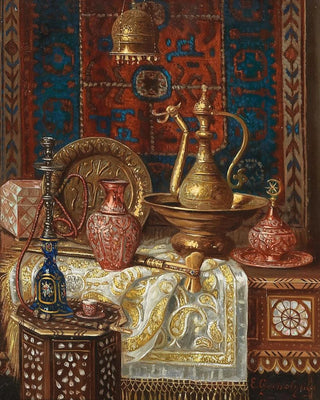 Ernst Czernotzky - A Still Life with Oriental Objects.webp