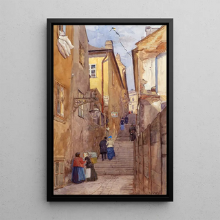 Ernst Graner - Die Bettlerstiege In WienMariahilf.webp