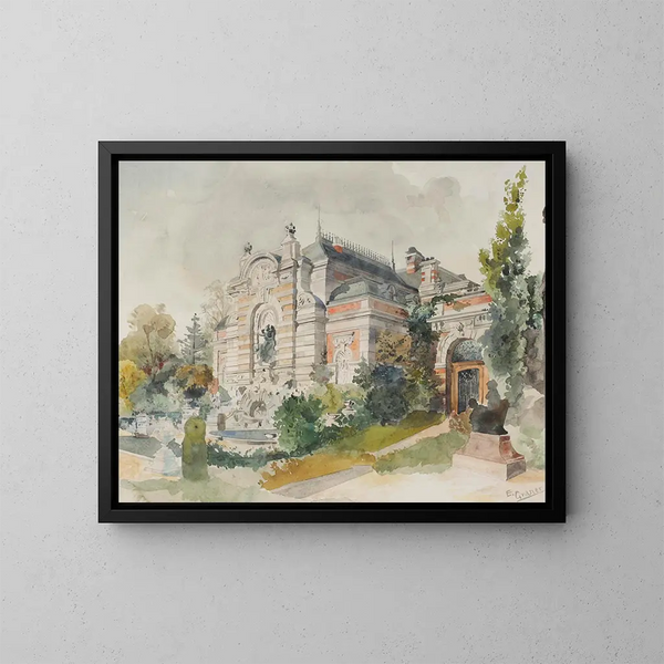 Villa dans un parc - Ernst Graner — quadro incorniciato alla parete