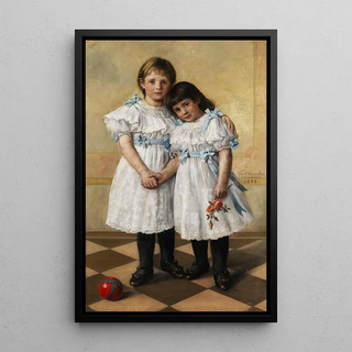 Ernst Hnler - Doppelbildnis zweier Mdchen.webp
