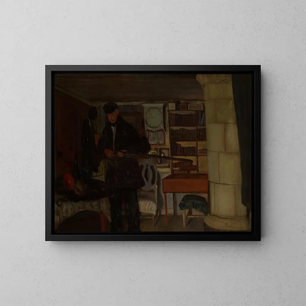Der alte Jäger - Ernst Josephson — gerahmtes Bild an der Wand