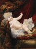 Portrait eines Babys mit einer Spitzenmütze - Ernst Klimt — Ansicht des Kunstwerks