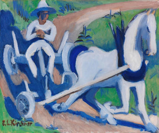 Ernst Ludwig Kirchner - Bauernwagen mit Pferd.webp