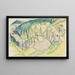 Berglandschaft mit Tannenbäumen - Ernst Ludwig Kirchner — gerahmtes Bild an der Wand