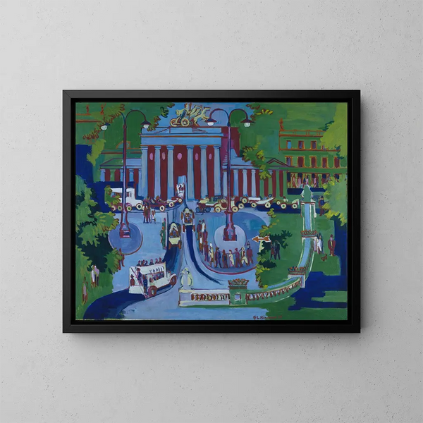 Porte de Brandebourg - Ernst Ludwig Kirchner — gerahmtes Bild an der Wand