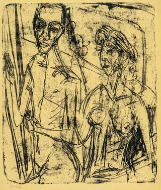 Ernst Ludwig Kirchner - Couple in Room Nude Man with Woman.webp