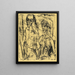 Paar in einem Raum Mann nackt mit Frau - Ernst Ludwig Kirchner — gerahmtes Bild an der Wand