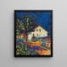 Rue du village avec des pommiers - Ernst Ludwig Kirchner — gerahmtes Bild an der Wand