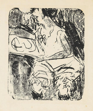 Ernst Ludwig Kirchner - Graphik besehendes Mdchen.webp