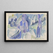 Giocatore di fisarmonica in una notte di luna - Ernst Ludwig Kirchner — quadro incorniciato alla parete