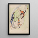 Spieler im Hockey - Ernst Ludwig Kirchner — gerahmtes Bild an der Wand