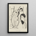 Künstler und Modell - Ernst Ludwig Kirchner — gerahmtes Bild an der Wand