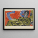 Portrait von Otto Mueller - Ernst Ludwig Kirchner — gerahmtes Bild an der Wand