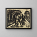 Cavaliere nel Grunewald - Ernst Ludwig Kirchner — quadro incorniciato alla parete