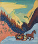 Spaziergang mit Schlitten im Schnee - Ernst Ludwig Kirchner — Ansicht des Kunstwerks