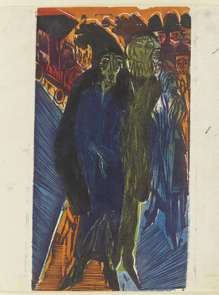 Ernst Ludwig Kirchner - Straenszene nach dem Gemlde Straenszene von 1914.webp