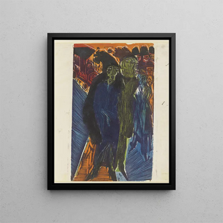 Ernst Ludwig Kirchner - Straenszene nach dem Gemlde Straenszene von 1914.webp
