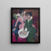Due donne vicino a un lavandino Le Sœurs - Ernst Ludwig Kirchner — quadro incorniciato alla parete