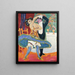 Theater des Vaudeville-Premierenpaar englischer Tänzer - Ernst Ludwig Kirchner — gerahmtes Bild an der Wand