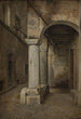 Riproduzione del dipinto Una viuzza romana - Ernst Meyer