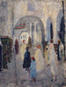 Rue con arcate in una città del Nord Africa - Ernst Schiess — vista dell’opera