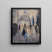 Rue con arcate in una città del Nord Africa - Ernst Schiess — quadro incorniciato alla parete