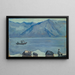 Alla Spiaggia del Lago di Lugano - Ernst Schiess — quadro incorniciato alla parete