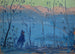 Promenade du soir au-dessus d'un lac du sud - Ernst Schiess — Ansicht des Kunstwerks