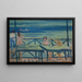Auberge de pêcheurs au bord de la mer - Ernst Schiess — gerahmtes Bild an der Wand