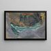 Onde di tempesta in una fessura rocciosa - Ernst Schiess — quadro incorniciato alla parete