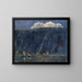 Lago di montagna con figure nude - Ernst Schiess — quadro incorniciato alla parete