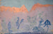 Berge bei Sonnenuntergang - Ernst Schiess — Ansicht des Kunstwerks