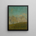 Berge - Ernst Schiess — gerahmtes Bild an der Wand