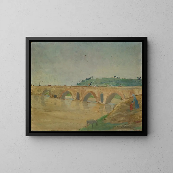 Pont Molle - Ernst Schiess — gerahmtes Bild an der Wand