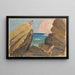 Caccia su una costa rocciosa - Ernst Schiess — quadro incorniciato alla parete
