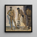 Tre uomini nudi neri - Ernst Schiess — quadro incorniciato alla parete