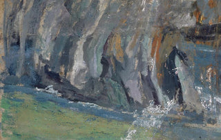 Ernst Schiess - Wave Breaking at the Rocks.webp