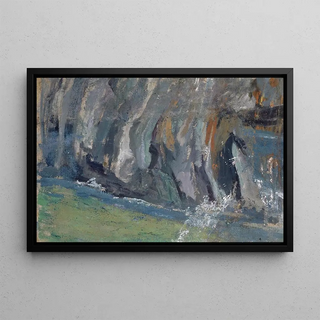 Ernst Schiess - Wave Breaking at the Rocks.webp
